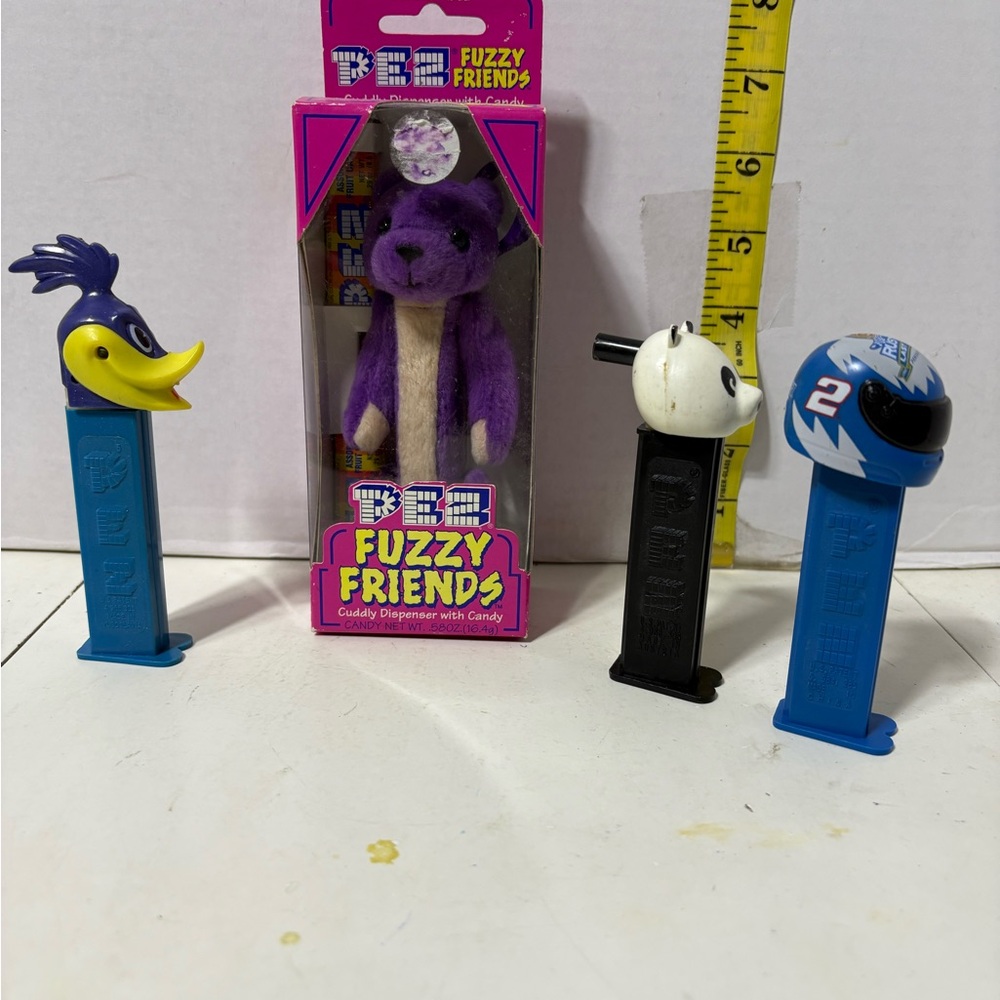PEZ Dispensers Set with Fuzzy Friends Bear